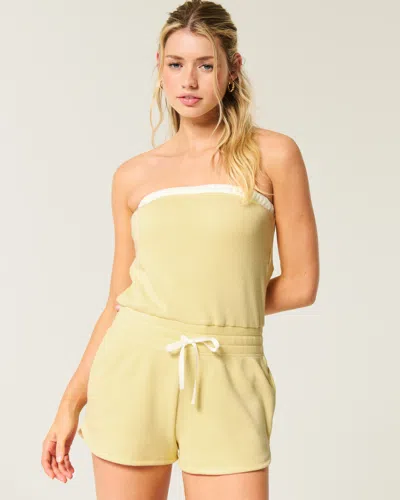 Gilly Hicks Cozy Strapless Waffle Onesie
