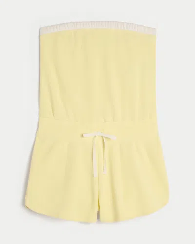 Gilly Hicks Cozy Strapless Waffle Onesie