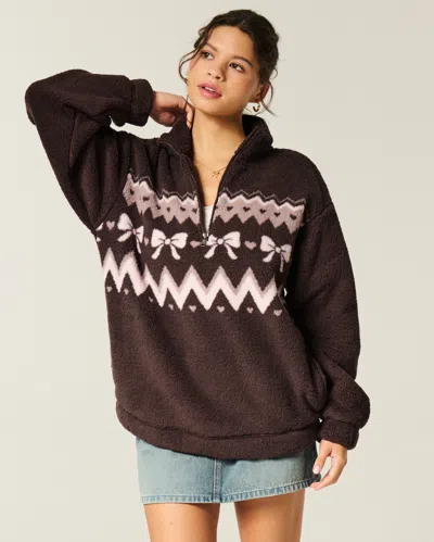 Gilly Hicks Sherpa Quarter-zip Sweatshirt