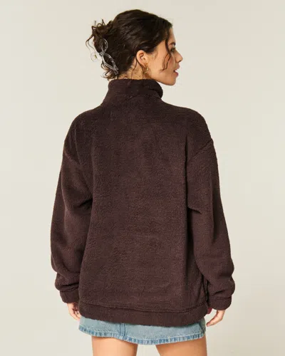 Gilly Hicks Sherpa Quarter-zip Sweatshirt
