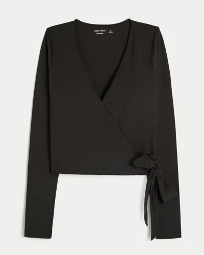 Gilly Hicks Active Recharge Long-sleeve Wrap Top
