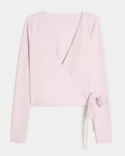 Gilly Hicks Active Recharge Long-sleeve Wrap Top