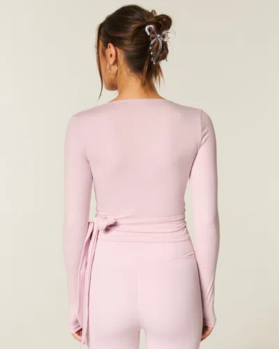 Gilly Hicks Active Recharge Long-sleeve Wrap Top