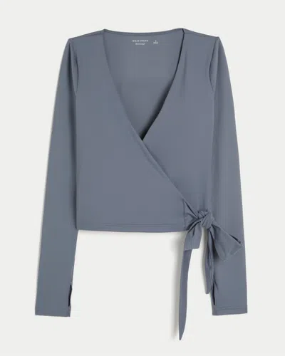 Gilly Hicks Active Recharge Long-sleeve Wrap Top