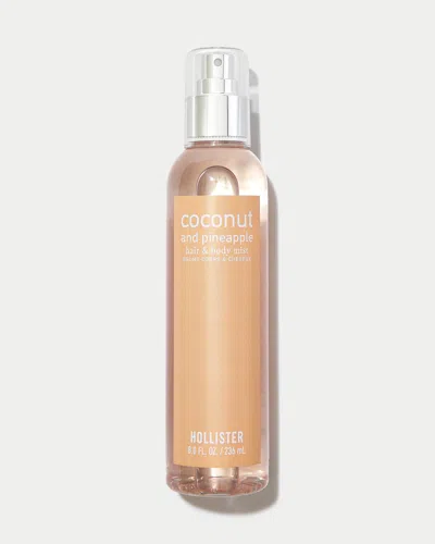 Hollister Coconut And Pineapple Hair & Body Mist In Transparent