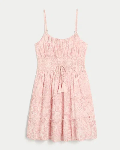 Hollister Shimmer Smocked Mini Dress