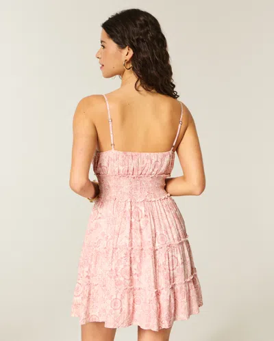 Hollister Shimmer Smocked Mini Dress