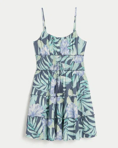 Hollister Shimmer Smocked Mini Dress