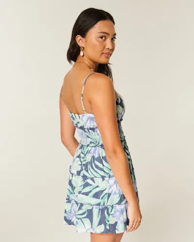 Hollister Shimmer Smocked Mini Dress