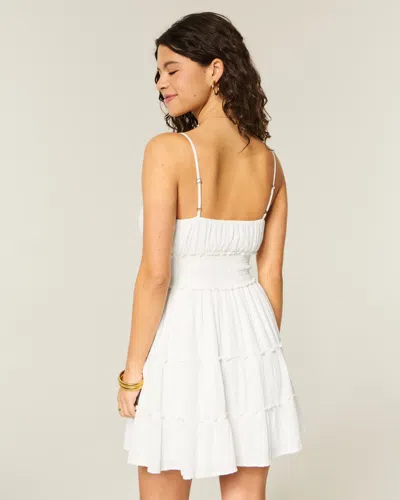 Hollister Shimmer Smocked Mini Dress