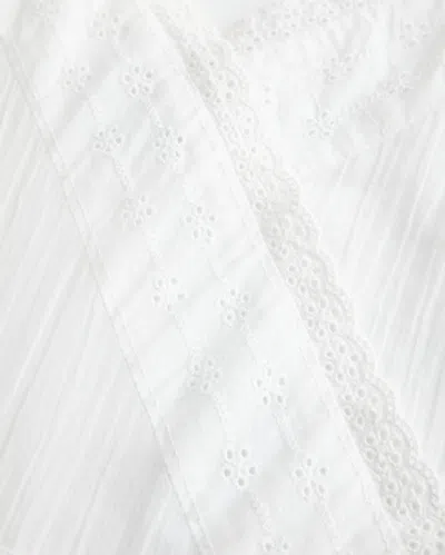 Hollister V-neck Side Tie Romper In White