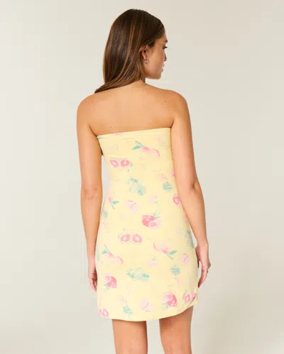 Hollister Taylor Reversible Tube Mini Dress In Multi