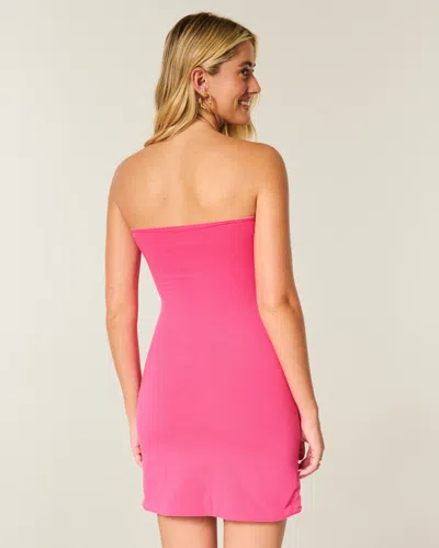 Hollister Taylor Reversible Tube Mini Dress In Multi