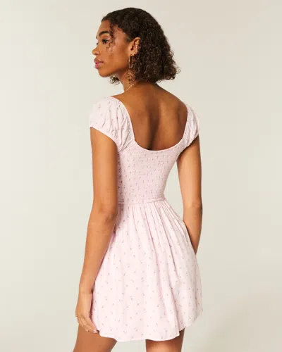 Hollister Short-sleeve Button-through Mini Dress