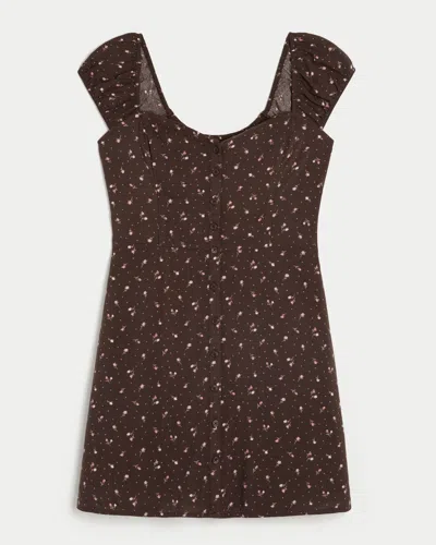 Hollister Short-sleeve Button-through Mini Dress