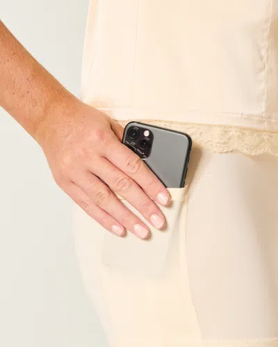 Hollister Satin Strapless Bow Bodycon Dress