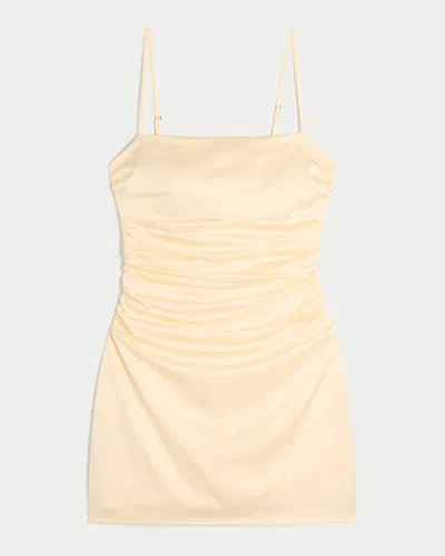 Hollister Satin Back Bow Bodycon Dress