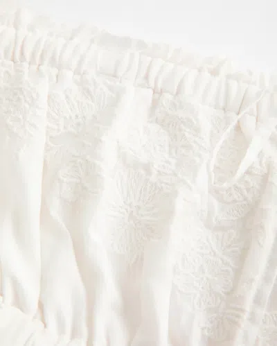 Hollister Strapless Embroidered Babydoll Dress In Multi