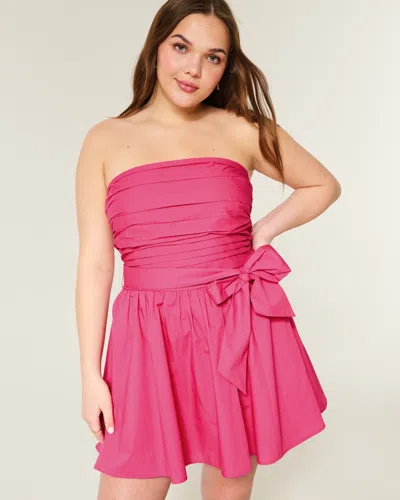 Hollister Strapless Bow Mini Dress