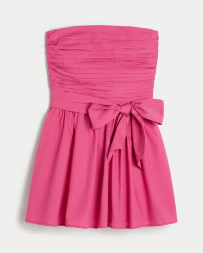 Hollister Strapless Bow Mini Dress