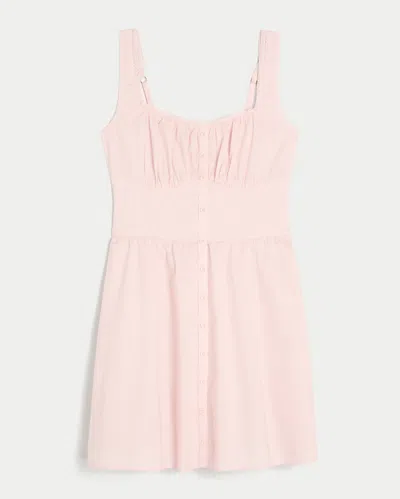 Hollister Button-front Mini Dress