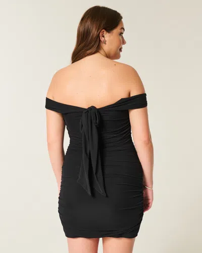 Hollister Mesh Off-the-shoulder Bodycon Dress