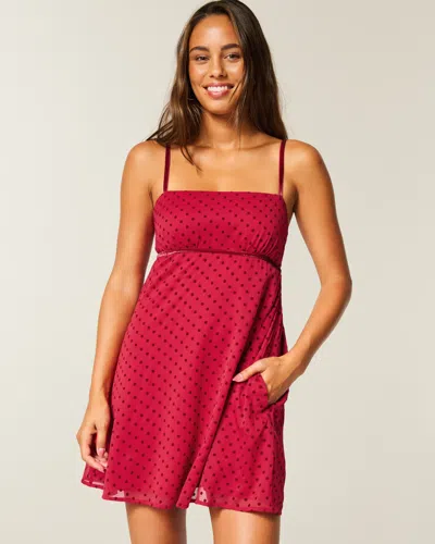 Hollister Chiffon Babydoll Mini Dress