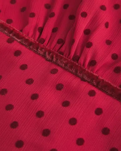 Hollister Chiffon Babydoll Mini Dress