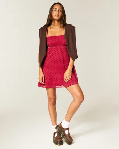 Hollister Chiffon Babydoll Mini Dress