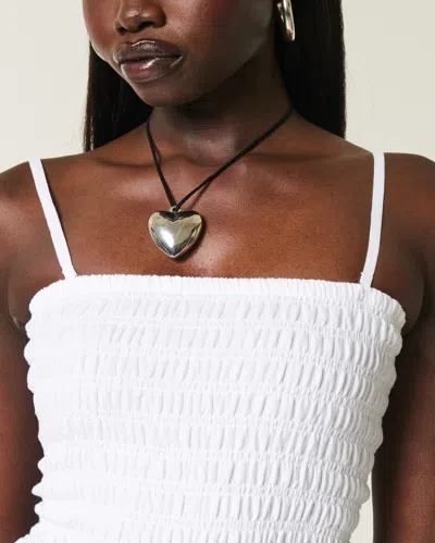 Hollister Strapless Smocked Bodice Mini Dress