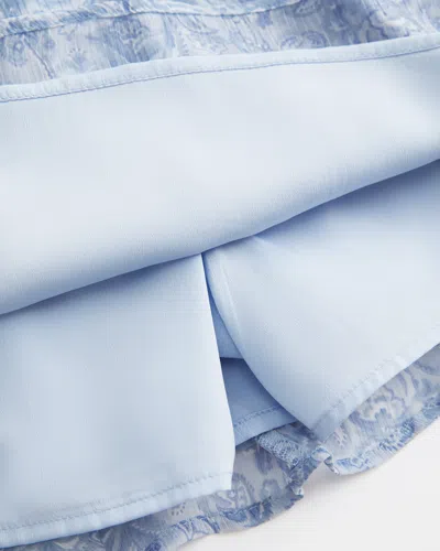 Hollister Chiffon Skort Dress In Blue