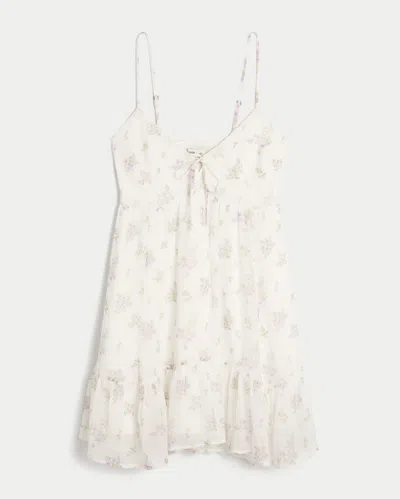 Hollister Asymmetrical Hem Chiffon Mini Dress
