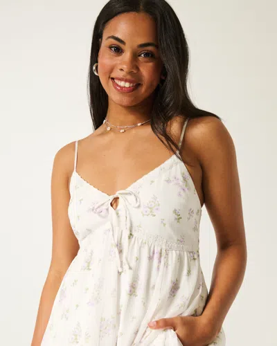 Hollister Asymmetrical Hem Chiffon Mini Dress
