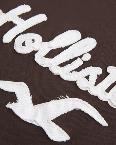 Hollister Holiday Vault Release Logo Graphic Tee In Brown