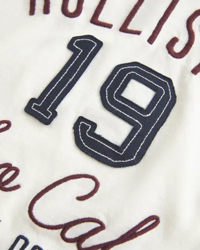 Hollister Holiday Vault Release Logo Graphic Tee In White