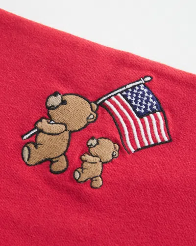 Hollister Taylor Graphic Tube Top In Red