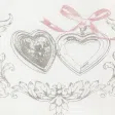 Hollister Easy Ribbon Tie-back Heart Graphic Tee In White