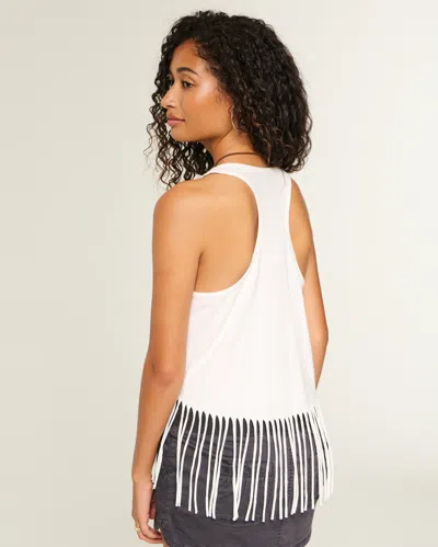 Hollister Palm Desert Valley Graphic Fringe Tank In White