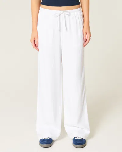 Hollister Low-rise Baggy Pull-on Pants In White