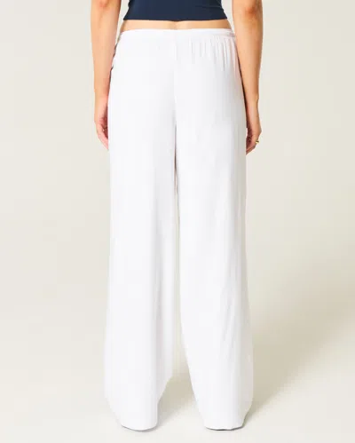 Hollister Low-rise Baggy Pull-on Pants In White