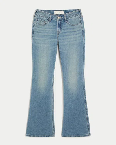 Hollister Low-rise Medium Wash Bootcut Jeans In Blue