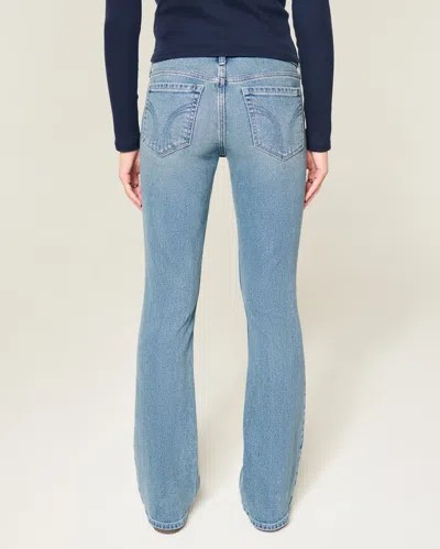Hollister Low-rise Medium Wash Bootcut Jeans In Blue