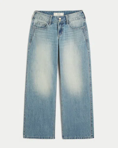 Hollister Low-rise Y2k Medium Wash Baggy Jeans