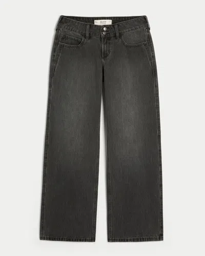 Hollister Low-rise Y2k Washed Black Baggy Jeans