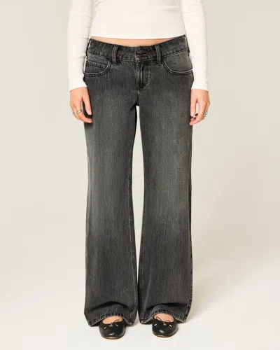 Hollister Low-rise Y2k Washed Black Baggy Jeans