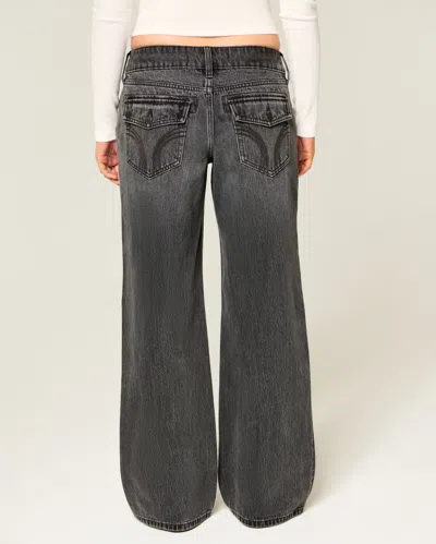 Hollister Low-rise Y2k Washed Black Baggy Jeans