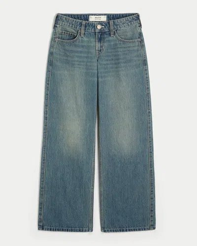 Hollister Low-rise Medium Wash Baggy Jeans