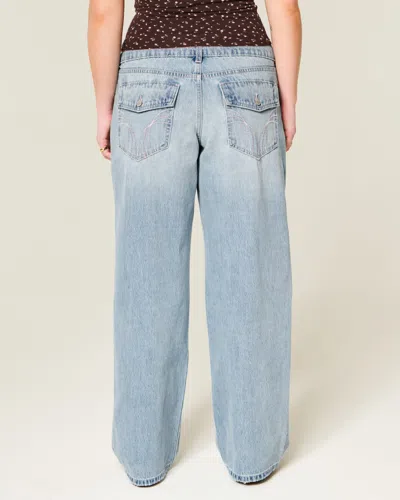 Hollister Low-rise Y2k Light Wash Baggy Jeans