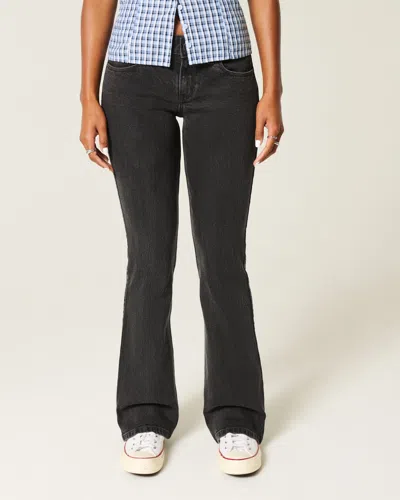Hollister Low-rise Washed Black Bootcut Jeans