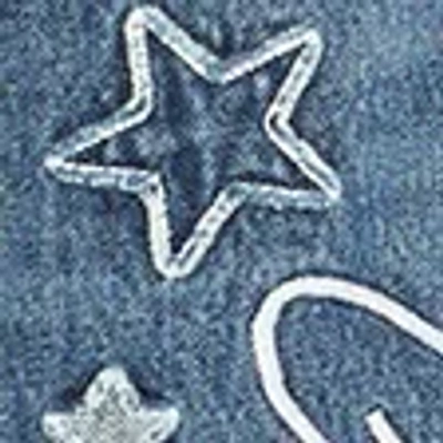 Hollister Low-rise Dark Wash Class Of '26 Embroidered Baggy Jeans In Blue